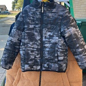 ZeroXposur Kids Camo Puffer Jacket - Black and White
